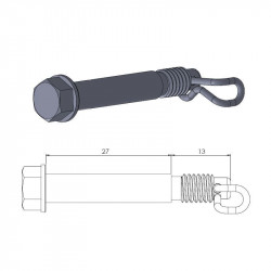 BRAKE PAD PIN - 17020393 - Dr Rider