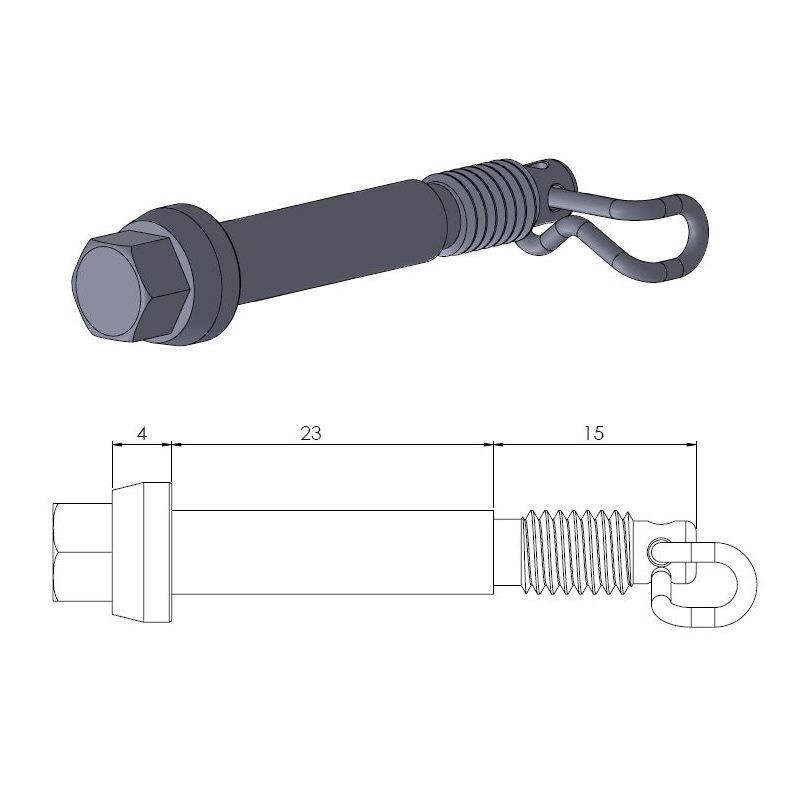 BRAKE PAD PIN - 17020395 - Dr Rider
