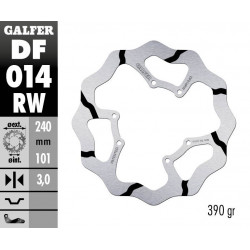 BRAKE DISC FIXED WAVE GROOVED - 17111710 - Dr Rider