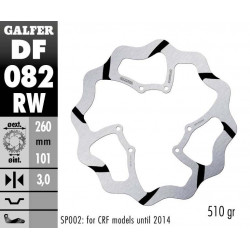 BRAKE DISC FIXED WAVE GROOVED - 17111714 - Dr Rider
