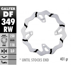 BRAKE DISC FIXED WAVE GROOVED - 17111731 - Dr Rider