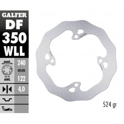 BRAKE DISC FIXED WAVE SOLID - 17111734 - Dr Rider
