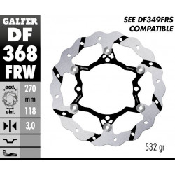 BRAKE DISC FLOAT WAVE GROOVED - 17111737 - Dr Rider