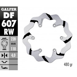 BRAKE DISC FIXED WAVE GROOVED - 17111748 - Dr Rider