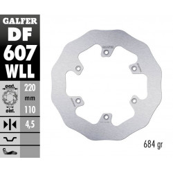 BRAKE DISC FIXED WAVE SOLID - 17111749 - Dr Rider