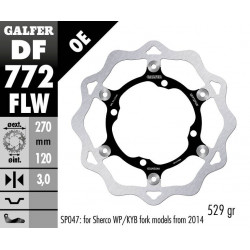 BRAKE DISC FLOAT WAVE GROOVED - 17111758 - Dr Rider