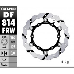 BRAKE DISC FLOAT WAVE GROOVED - 17111763 - Dr Rider
