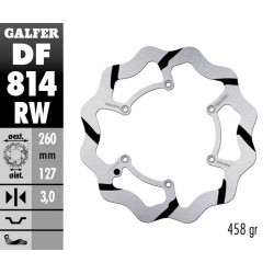 BRAKE DISC FIXED WAVE GROOVED - 17111764 - Dr Rider