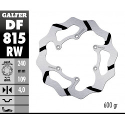 BRAKE DISC FIXED WAVE GROOVED - 17111766 - Dr Rider
