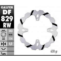 BRAKE DISC FIXED WAVE GROOVED - 17111773 - Dr Rider