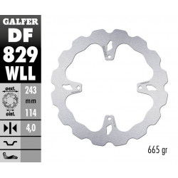 BRAKE DISC FIXED WAVE SOLID - 17111775 - Dr Rider