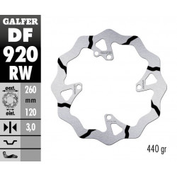 BRAKE DISC FIXED WAVE GROOVED - 17111786 - Dr Rider