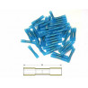 Bout à bout à sertir thermo-rétractable BIHR Ø1,5/2,5mm² - 50pcs transparent bleu - Dr Rider