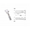 Cosse femelle série 090 SMTO BIHR Ø0,85mm²/1,25mm² - 50pcs - Dr Rider