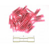 Bout à bout à sertir thermo-rétractable BIHR Ø0,5/1,5mm² - 50pcs transparent rouge - Dr Rider