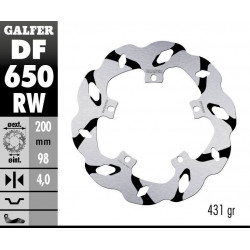 BRAKE DISC FIXED WAVE GROOVED - 17104089 - Dr Rider