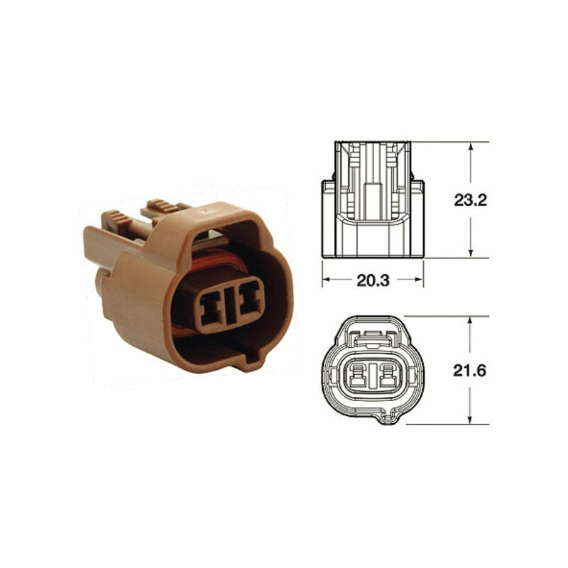 Connectique femelle série 090 SMTO BIHR type origine 2 voies marron - 5 pcs - Dr Rider