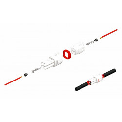 Connectique femelle série 090 SMTO BIHR type origine 2 voies marron - 5 pcs - Dr Rider