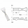Cosse femelle série 090 FRKW BIHR Ø0,5mm²/0,85mm² - Dr Rider