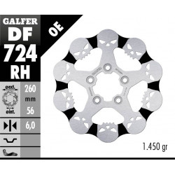 BRAKE DISC FIXED SKULL - 17104222 - Dr Rider