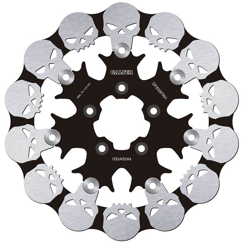 BRAKE DISC FLOAT SKULL - 17104233 - Dr Rider