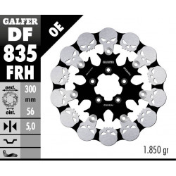 BRAKE DISC FLOAT SKULL - 17104233 - Dr Rider