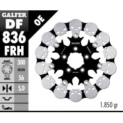 BRAKE DISC FLOAT SKULL - 17104237 - Dr Rider