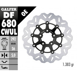 BRAKE DISC FLOAT WAVE BLACK BR - 17104593 - Dr Rider