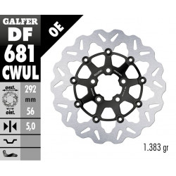 BRAKE DISC FLOAT WAVE BLACK BR - 17104596 - Dr Rider
