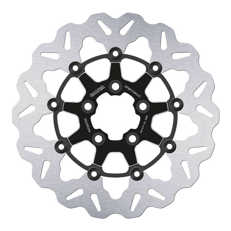 BRAKE DISC FLOAT WAVE BLACK CO - 17104597 - Dr Rider