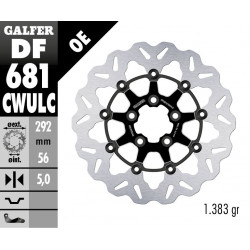 BRAKE DISC FLOAT WAVE BLACK CO - 17104597 - Dr Rider