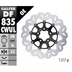 BRAKE DISC FLOAT WAVE BLACK BR - 17104599 - Dr Rider