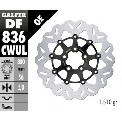 BRAKE DISC FLOAT WAVE BLACK BR - 17104602 - Dr Rider