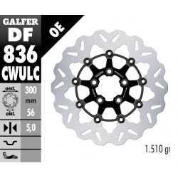 BRAKE DISC FLOAT WAVE BLACK CO - 17104603 - Dr Rider