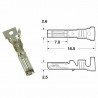 Cosse femelle générique BIHR Ø0,85mm²/1,25mm² - Dr Rider