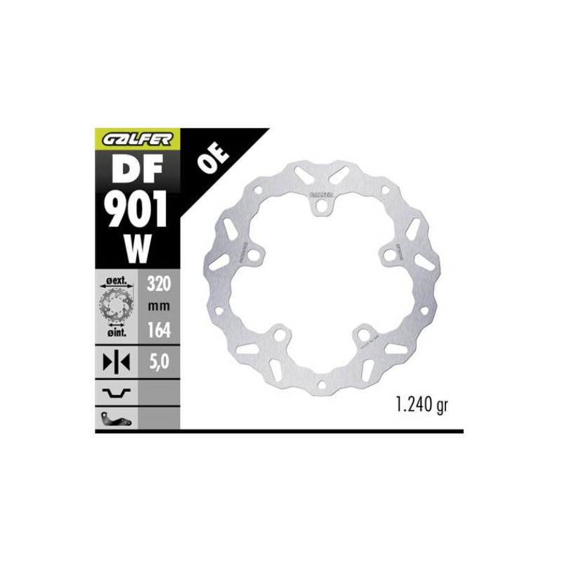 BRAKE DISC FIXED WAVE - 17104855 - Dr Rider