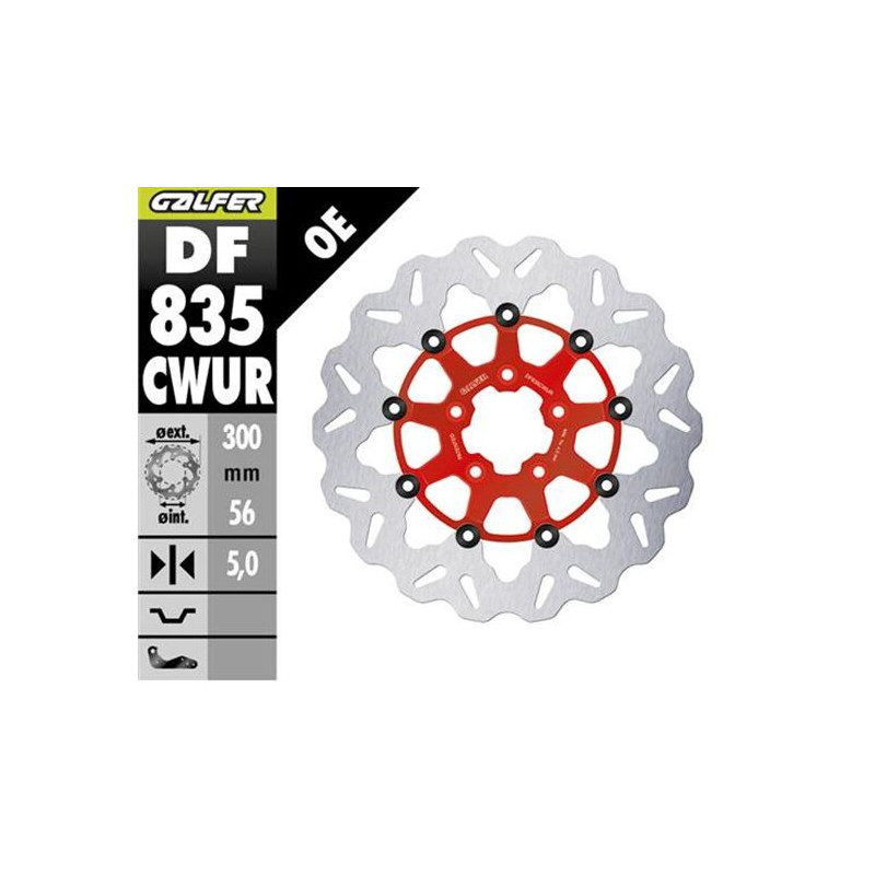 BRAKE DISC FLOAT WAVE RED - 17104972 - Dr Rider