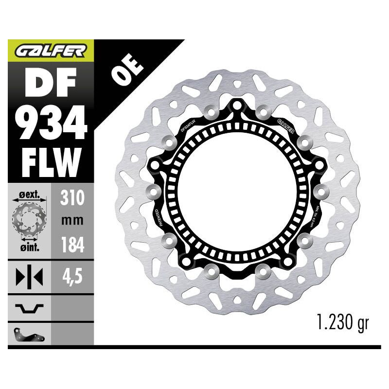 BRAKE DISC FLOAT WAVE FR - 17105017 - Dr Rider