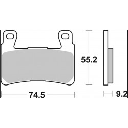 BRAKE PAD SA SINT FR - 17213756 - Dr Rider
