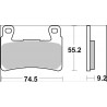 BRAKE PAD SA SINT FR - 17213756 - Dr Rider