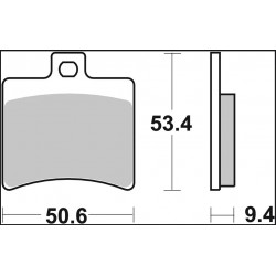 BRAKE PAD XS SINT RR - 17213763 - Dr Rider