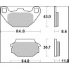 BRAKE PAD XS SINT FR/RR - 17213764 - Dr Rider
