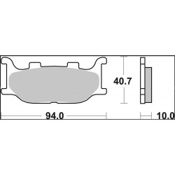 BRAKE PAD XS SINT FR - 17213765 - Dr Rider