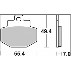 BRAKE PAD XS SINT RR - 17213768 - Dr Rider