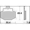 BRAKE PAD XS SINT RR - 17213768 - Dr Rider