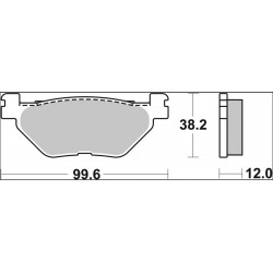 BRAKE PAD XS SINT RR - 17213769 - Dr Rider