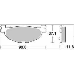 BRAKE PAD XS SINT RR - 17213772 - Dr Rider