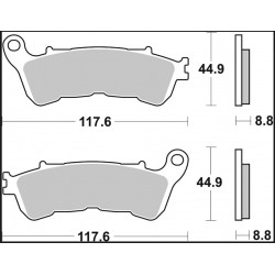 BRAKE PAD XS SINT FR - 17213774 - Dr Rider