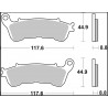 BRAKE PAD XS SINT FR - 17213774 - Dr Rider