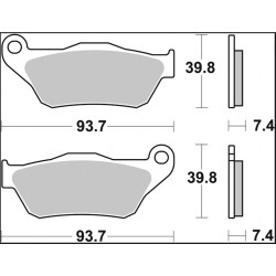BRAKE PAD XS SINT FR - 17213776 - Dr Rider